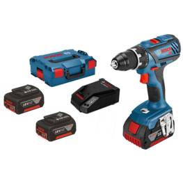 Perceuse visseuse 18V BOSCH KIT Professionnel 2 Batteries 3Ah Chargeur rapide + Coffret Bosch