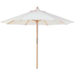 Parasol Toile Polyester Ø300cm Structure bois Ø40mm Terrasse, jardin, piscine