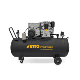 Compresseur d'air à Courroie triphasé 300L 10 Bar 4000W 5.5CV VITO 500L/min.