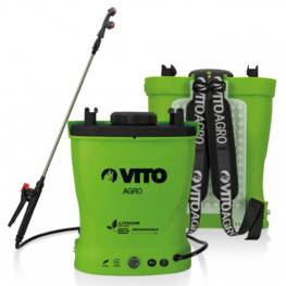 Pulvérisateur Electrique à batterie LITHIUM VITO 12V- 6AH Pression 6 bars Cuve 16 Litres Autonomie 4h chargeur inclus