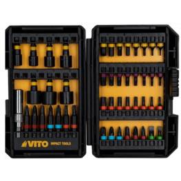 Coffret 47 Embouts pour Visseuse à choc Acier JR Chrome vanadium VITO