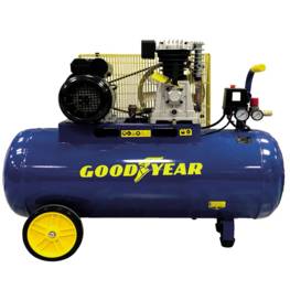 Compresseur 100L à courroie 10 bar Goodyear 3CV 2250W Débit air 350L/min Gy3100B