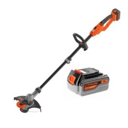 Coupe bordures sans fil Batterie LITHIUM 18V 4 Ah + Chargeur Black et Decker STC1840 Tube téléscopique réglable