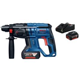 Marteau Perforateur sans fil 18V BOSCH + 2 Batteries lithium 5Ah 1.7Joules SDSplus Chargeur Coffret empilable GBH 18V-20