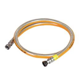 Flexible CAOUTCHOUC 1.5M GAZ BUTANE 10 ANS + Détendeur