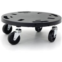 Support à roulettes Plateau rond D:40 x 12,5 cm 4 roues Capacité max 275 kg Porte vase plantes ou matériel lourd