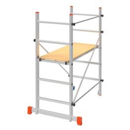 Echafaudage Aluminium BRIXO Multi usages Hauteur de travail 2.85m Plateau 110 x 40 cm