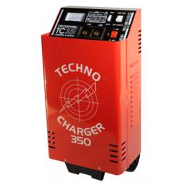 Chargeur démarreur de batterie 12-24V AWELCO Charge 60A auto poids lourds 600 Ah TEC350 sur roues