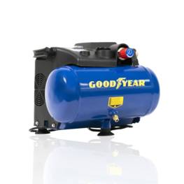 Compresseur d'air sans huile 8 bar 6L 1.5 CV 1200W portable GOODYEAR