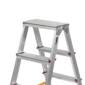 Escabeau en aluminium 2 X 5 marches Charge 150 kg Hauteur 1,14 m VITO Fabriqué en Europe