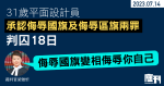 平面設計員認扯旗杆辱國旗區旗被判囚18天 官：侮辱國旗變相侮辱你自己