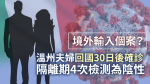 【境外輸入？】溫州夫婦意大利回國30日後確診　隔離期4次檢測為陰性