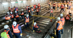 Mong Kok East nach Hung Hom geschlossen mTR am Sonntag. Verbindungen nach Hung Hom Rail werden voraussichtlich wieder normal am Montag wie geplant