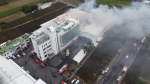 台南嬰保食品工廠大火　濃煙密布幸無人傷