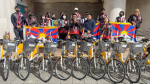 紀念西藏抗暴日64周年　台灣團體「為西藏而騎」