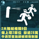 2大陸賊相隔9日再去上環入屋爆竊 遇警截查施胡椒噴劑制服 揭1人非法入境