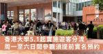 The University of Hong Kong (HKU) has implemented a separate stream of visitors, and visitors to the campus must make an appointment in advance from Monday to Saturday