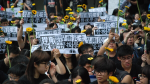 香港學聯及在港台灣人舉行聲援太陽花學運遊行