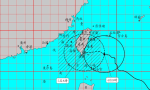 中颱小犬暴風圈進入東半部近海，新竹苗栗列陸警範圍，4日部分台鐵列車停駛