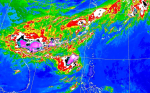 3號颱「彩雲」中心傍晚最接近陸地、鋒面夾擊！15縣市豪大雨特報