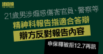 21歲男涉煽惑傷害官員警察等　精神科報告指適合答辯、辯方反對　被告申保釋被拒