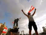 Lebanese call for an uprising to topple government