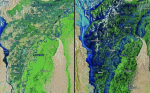 巴基斯坦洪水多嚴重? NASA衛星曝光：竟形成「100公里寬內陸湖」