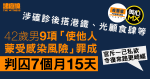 42歲男涉確診後光顧美心MX、吉野家、搭港鐵等　9罪罪成判囚7月15天　官斥自私