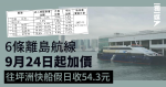 6條離島航線9月24日起加價 往坪洲快船假日收54.3元