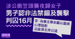 涉公廁笠頭襲夜歸女子　男子認非法禁錮及襲擊囚16月　官：為事主帶來難以磨滅心理陰影