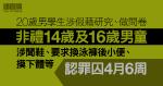 認假藉研究、做問卷非禮14歲及16歲男童　涉摸下體等　20歲男判囚4月6周