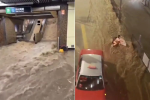 【有片】香港暴雨破139年紀錄　地鐵站淹水、港股暫停交易