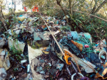 南投台14線清出500公斤垃圾 廢棄浴缸遭丟山上