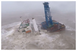 熱帶氣旋暹芭襲香港　海上風電工程船身斷裂27人失蹤