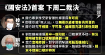 【國案法首案】下周二裁決 辯方：「光時」意思過於含糊 無法煽動他人分裂國家