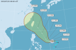 颱風「杜蘇芮」各國路徑曝光　下周四離台最近不排除花東登陸