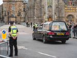 Queen's coffin arrives in Edinburgh