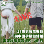 27歲男收萬五蚊與中國孕婦假結婚 串謀詐騙等罪成囚12個月