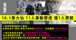 10.1黃大仙 11人暴動罪成 僅1人罪脫 官：案發如小戰場、急救員如軍隊救援兵