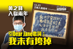 黃之鋒入獄兩年 引Dear Jane歌詞：我未有垮掉