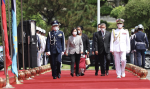 蔡總統軍禮歡迎 吐瓦魯總理拿塔諾：堅守忠誠邦誼
