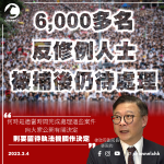 逾6,000反修例被捕人士未被起訴 張國鈞︰留待執法部門決定