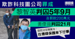 黎智英欺詐案｜與黃偉強同罪成　判囚5年9月及21月　官：傳媒保護傘下行事