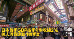 日本首季GDP按季年率收縮2%　個人消費連跌4個季度