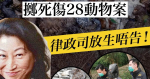 怒り! ハウジンガーデンドロップ動物が階下に降りる事件は、28人の死傷の司法長官が起訴を命じなかった。