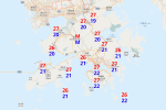 下周末冷鋒到 最低氣溫21度 新界再低一兩度