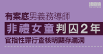 有案底男義務導師非禮6歲女童判囚2年　官指性罪行查核明顯存漏洞