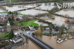 風暴Henk吹襲英國 多地斷橋水浸