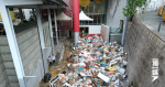黃大仙中心北館地庫仍封閉 垃圾堆積如山有待工人清理