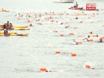 Swimmers make a splash in cross-harbour race